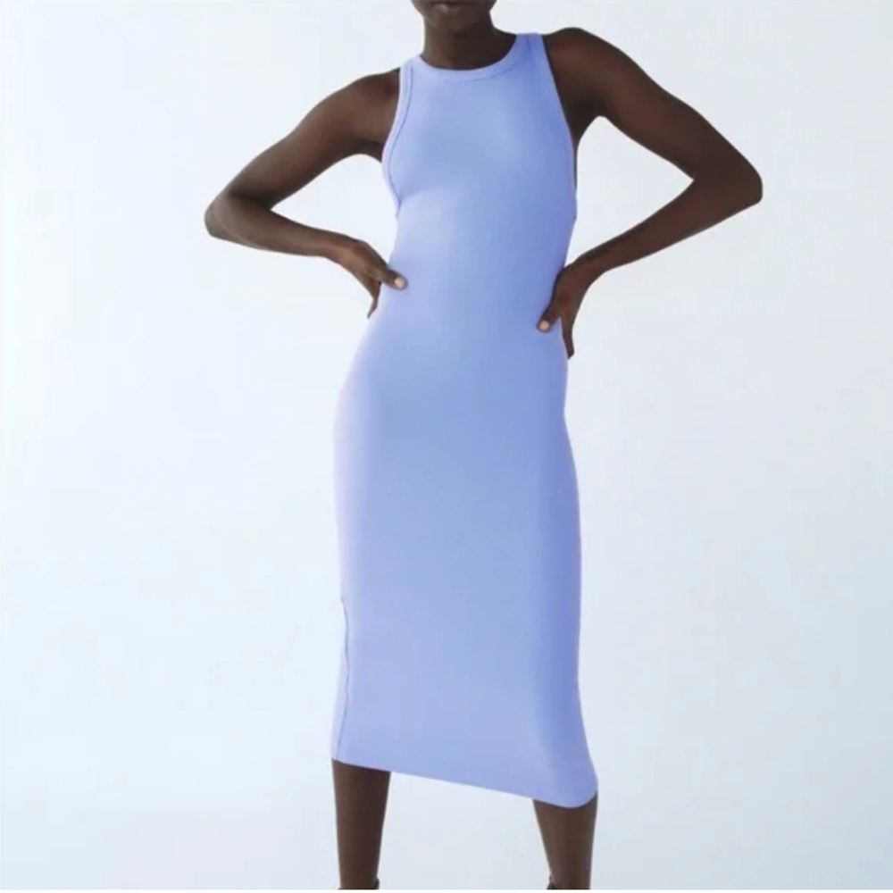 Zara Ribbed Bodycon Dress
